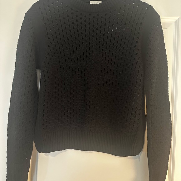 Varley Black Open-Knit Sweater size XS - Picture 2 of 6